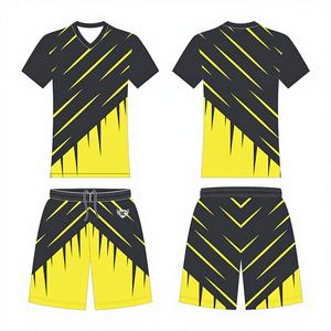 Camiseta de Fútbol de Manga Corta con Estampado para Verano, Uniforme de Fútbol para Clubes Adultos con Logotipo Personalizado, Tela 100% Poliéster para Deportes al Aire Libre - Product Image 1