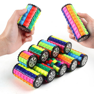 Mini Fidget Toys for Adults and Teens-<b>Magic</b> Cube Puzzle Brain Teasers Cylinder Rotate & Slide Logic Toy - Product Image 4