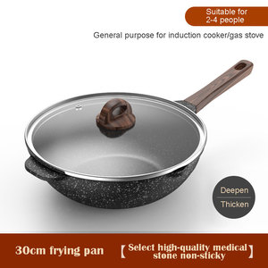 Ustensiles <span class=keywords><strong>de</strong></span> cuisine antiadhésifs écologiques en fonte d'aluminium, casseroles, poêles, couvercles en verre, design minimaliste, base multicouche, CE - Product Image 3