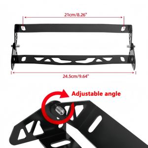 Marco de matrícula giratorio de aleación de aluminio ajustable de los fabricantes Source, marco de matrícula personalizable para modificación de <span class=keywords><strong>coche</strong></span> de calibre estadounidense - Product Image 4