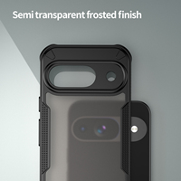 Casing Bumper tahan guncangan untuk Google Pixel 9 Pixel9 Pro XL, casing penutup belakang keras buram anti selip terasa kulit Untuk Pixel 10 Pro XL