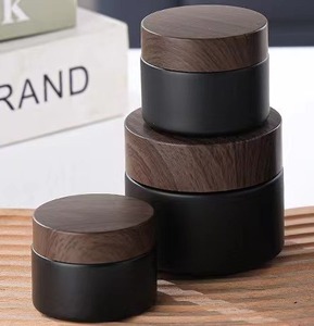 Tarro de Vidrio Redondo Mate Negro al por Mayor de 30g a Prueba de Olores para Niños, Tarro Cosmético de 5g 10g 15g 20g, Envases para Crema Facial - Product Image 1