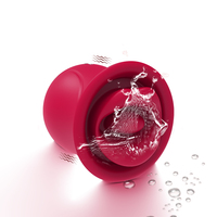 LOVE V021 Flüssigsilikon IPX6 Wasserdichter Saugvibrator 10/3 Frequenzen Zungenleck-Simulation mit Saugfunktion für Frauen USB Magnetisch