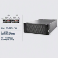 Baie d'extension 4U60 LFF d'occasion, 12 Go SAS, pour stockage haute densité, compatible avec les systèmes de stockage DE Series Lenovo ThinkSystem DE600S
