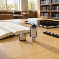 Clé USB 2.0 personnalisée en forme d'arachide, en aluminium, 8 Go-64 Go, nouvelle pour les cadeaux promotionnels d'entreprise