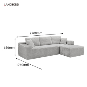 ספה עצלנית יוקרה ריהוט מודרני ללא בונטי דחיסה פינת ספה ואקום מודולרי בצורת מסגרת ספה דחוס - Product Image 1