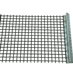 Grillage métallique tissé en fil d'acier au manganèse résistant à l'usure avec bordure à crochet <span class=keywords><strong>pour</strong></span> filtre de concasseur et <span class=keywords><strong>séparation</strong></span> minérale - Product Image 1