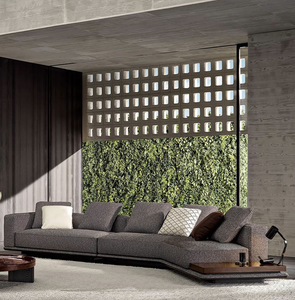 Juego de Sofás de Bambú Ecológico para Sala de Estar con Diseño de Cabecera, Estilo Moderno, Acabado en Madera - Product Image 4