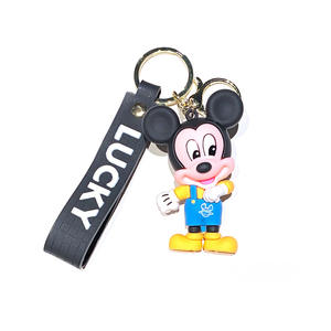 Porte-clés dessin animé Mickey Minnie, pendentif Donald <span class=keywords><strong>Duck</strong></span>, pour voiture et sac à dos, décoration de couple, petit cadeau, vente en gros - Product Image 5