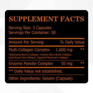 แคปซูลคอลลาเจนแบรนด์ส่วนตัว ช่วยเพิ่มความยืดหยุ่นและความชุ่มชื้นให้ผิว พร้อมส่งเสริมสุขภาพข้อต่อ มีส่วนผสมของมัลติคอลลาเจน - Product Image 2