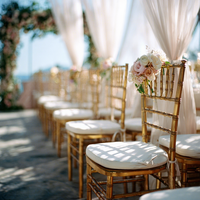 Chaise Chiavari en acrylique transparente empilable pour banquets, mariages et événements – Vente en gros directe usine