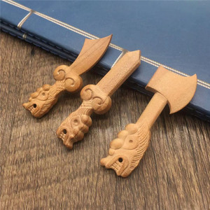 Herramienta de tallado en relieve de madera de durazno de 6 cm con cabeza de dragón, inteligente y exquisita, para bricolaje en el hogar - Product Image 2