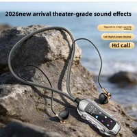 Écouteurs sans fil IPX5 résistants à la transpiration, Bluetooth 6.0, chipset JL HIFI, avec fentes TF, tour de cou, pour le sport et le bureau