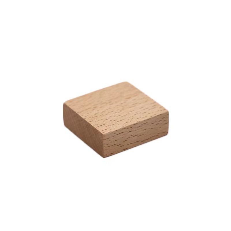 Couleur du bois - - 4*4*1.4 cm