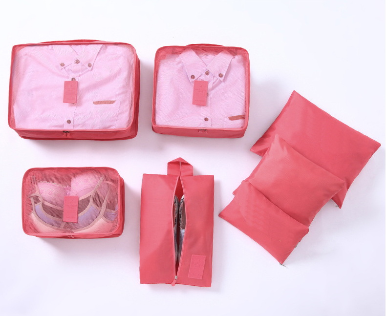 사용자 지정 인쇄 표준 크기 접을 수 있는 유틸리티 7세트 여행용 포장 큐브