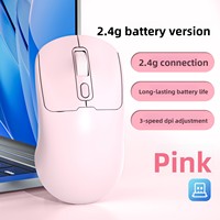M281 Mouse Gaming Ergonomis 2.4G BT Dual-Mode Nirkabel Orientasi Tangan Kanan Optik Isi Ulang Koneksi USB Type-C Plastik