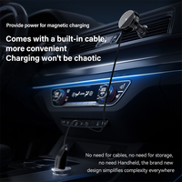 Chargeur rapide portable professionnel 15W Type-C, support magnétique rétractable pour téléphone de voiture, station de charge sans fil pour iPhone