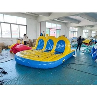 Tube de ski commercial tube d'eau de remorquage gonflable remorquable sport aquatique gonflable pour lac