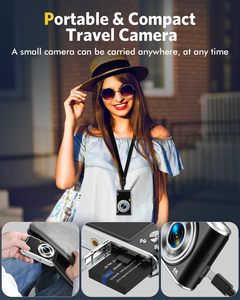 กล้องดิจิตอลมินิมอลสไตล์เรโทร Sonida รุ่น Old Fashion ความละเอียด 44MP HD สำหรับ Vlogging เซ็นเซอร์ CMOS อุปกรณ์ถ่ายภาพคุณภาพสูง - Product Image 4