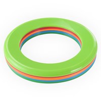 Anneau volant en plastique de 10 pouces de diamètre pour les sports de plein air, les jeux de plage et de camping