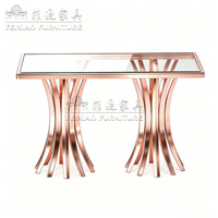 Table de console de haute qualité pour mariage, simple et abordable, idéale pour les événements, les hôtels, les couloirs, la salle à manger et le salon.