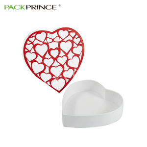 Lujo Premium personalizado impreso Rosa de embalaje de regalo reciclar cartón de papel rojo en forma de corazón caja de <span class=keywords><strong>flores</strong></span> - Product Image 5