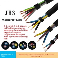 Hochwertiges Kupfer-PVC-Kabel JHS 3/4-adrig 4/6/8/10/16/25/70/95mm² Flaches Flexibles Gummi-Tauchpumpenkabel für Tiefbrunnen