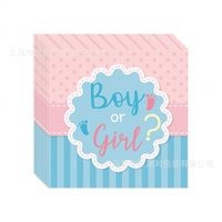 Kit de Fête Jetable en Papier avec Ballons et Confettis pour Bébé Garçon ou Fille – Célébration de Révélation du Sexe du Nouveau-né – Amusant et Très Vendu