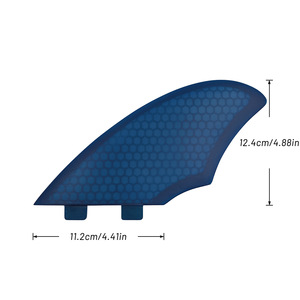 Ailerons de surf en nid d'abeille UPSURF FK Double Tabs Side Rudder pour planche de surf - Product Image 2
