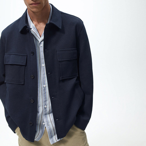 <span class=keywords><strong>Giacca</strong></span> <span class=keywords><strong>Oversize</strong></span> con colletto e maniche lunghe con polsini abbottonati tasche con patta sul petto e tasche con filetto sui fianchi con bottone sulla <span class=keywords><strong>camicia</strong></span> della <span class=keywords><strong>giacca</strong></span> anteriore - Product Image 2