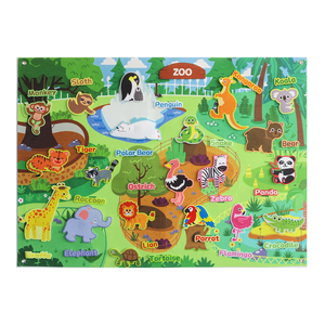 Juego <span class=keywords><strong>de</strong></span> Tableros <span class=keywords><strong>de</strong></span> Historias <span class=keywords><strong>de</strong></span> Fieltro <span class=keywords><strong>de</strong></span> Animales <span class=keywords><strong>de</strong></span> <span class=keywords><strong>la</strong></span> <span class=keywords><strong>Selva</strong></span> del Zoológico Reutilizables, Patrón Vívido, Desarrollo Intelectual, 5-7 Años, Movebo Unisex - Product Image 3