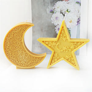 Eid Mubarak Étoiles <span class=keywords><strong>Bougie</strong></span> Moule Ramadan Lanterne <span class=keywords><strong>Bougie</strong></span> Faisant Moule Lune Arquée Gypse Ornements Décorations Pour La Maison Coulée Outil - Product Image 4