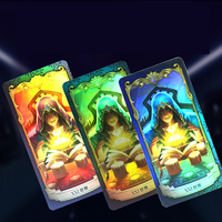 Cartes de tarot et d'oracle originales de haute qualité avec impression holographique sur papier, conception personnalisée, certifiées ISO, taille personnalisée