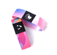 Échantillon Gratuit Bracelet NFC Personnalisé avec Logo pour Festival, en Tissu Élastique Réutilisable NTAG213, pour Paiement Sans Espèces et Accès aux Événements