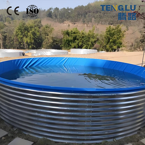 Bassin pliable en acier galvanisé pour l'aquaculture, l'élevage marin côtier et les applications d'écloserie de jeunes poissons - Product Image 6