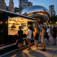 Camion de cuisine mobile personnalisé Hamburg Cart, remorque alimentaire certifiée, conteneur mobile pour café