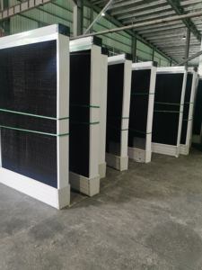 Kunden spezifischer Wasser papier kühler für Viehzucht geräte mit Pumpe [Kunststoff-Kühl kissen für die Schweine-und Geflügel zucht industrie - Product Image 2