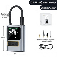 Nouveau compresseur d'air portable, gonfleur de pneus, moniteur de pression des pneus, matériau ABS, jauge de pression numérique, batterie 4000mAh pour voitures