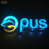 Enseigne LED 3D personnalisée résistante aux intempéries IP65, lettres métalliques éclairées par l'avant pour l'extérieur, idéale pour les concessionnaires automobiles et les devantures de magasins