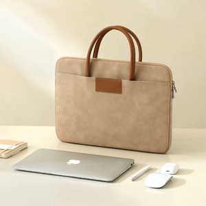 Factory Custom Premium Eco Reusable Pu Portable Modern Large Capacity Durable 14-16 Inches Tablet Laptop Sleeve Business - Product Image 3