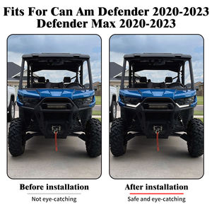 Feux de signalisation LED pour UTV ATV, lentille fumée transparente, feux d'accentuation dynamiques pour Can-Am Defender MAX 2020-2023 - Product Image 6