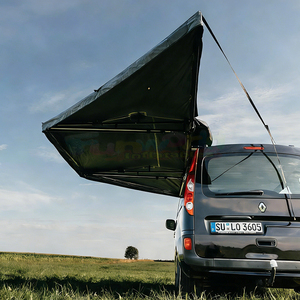 Carpa de techo para 5 personas con toldo de 180 grados, carpa de aluminio para camping, carpa rígida de techo para camioneta con toldo de 180 grados. - Product Image 4