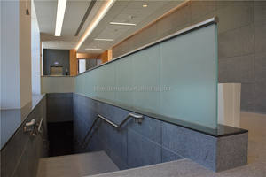 Rambarde en verre aluminium design moderne Meilleure vente Sécurité Design Intérieur <span class=keywords><strong>Terrasse</strong></span> Rambarde en verre dépoli - Product Image 2