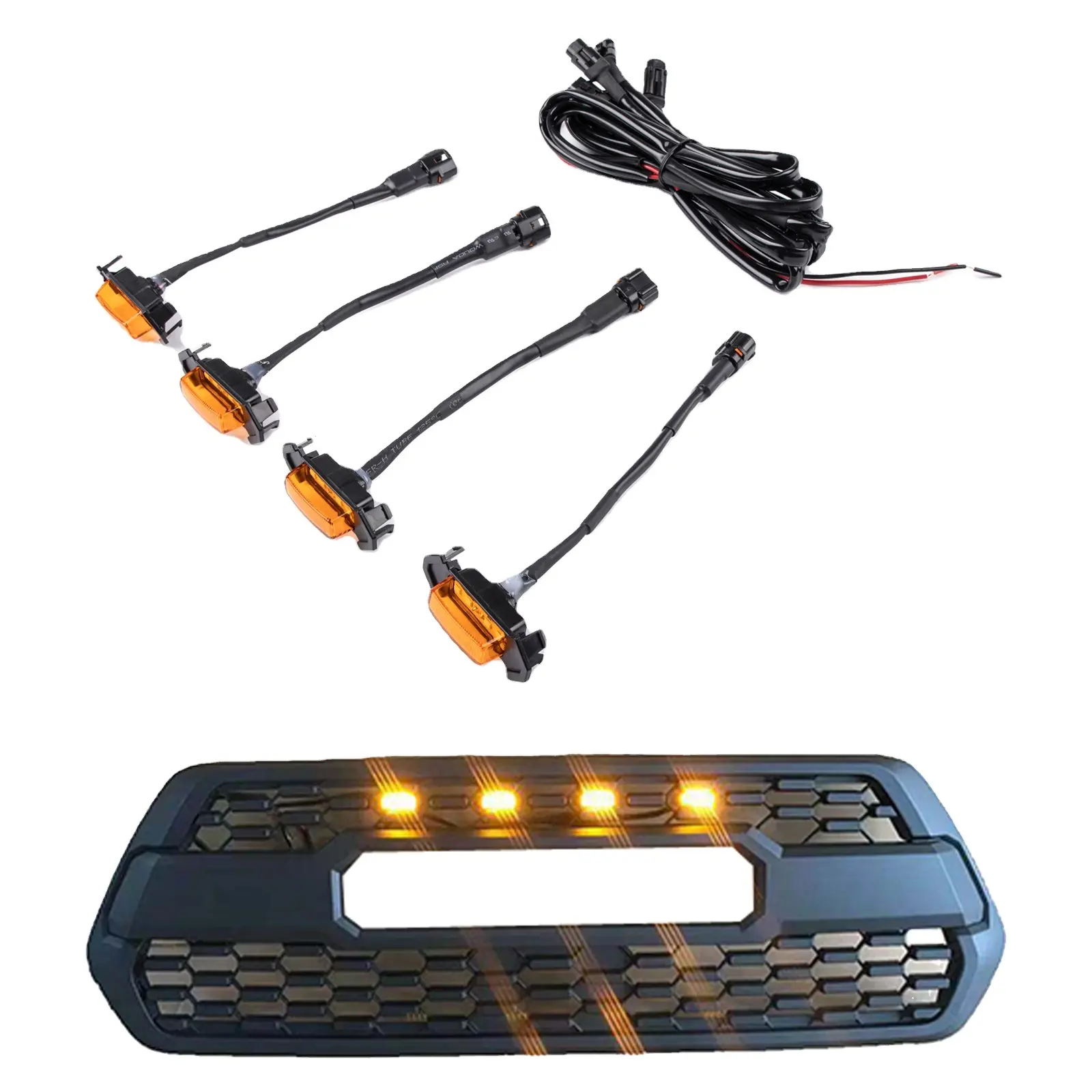 Lampu kisi depan led 36W 2006-2013 aksesoris mobil offroad harga pabrik Tiongkok dengan 4 lampu satu set