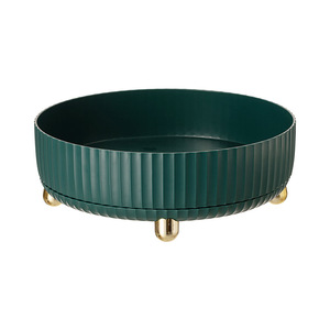 Вращающаяся подставка-органайзер из пластика для специй и косметики, одноярусная, круглая, напольная - Product Image 5