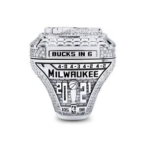 VENTES CHAUDES Bague de championnat personnalisée des Milwaukee Bucks 2021, bague de champion personnalisée pour homme, bague de titre, bijoux de haute qualité - Product Image 3