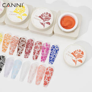 25061# <span class=keywords><strong>CANNI</strong></span> 24 Couleurs Gel de Stamping pour Ongles DIY 5g Gel Vernis de Peinture Style Français One Stroke pour Plaque de Stamping Source Lampe LED - Product Image 2