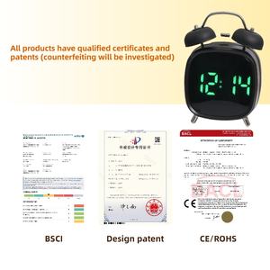 Réveil de jour de calendrier numérique électrique créatif led commande vocale horloge numérique de table intelligente - Product Image 5