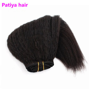 Clip Invisible en <span class=keywords><strong>extensiones</strong></span> <span class=keywords><strong>de</strong></span> cabello humano camboyano crudo rizado recto para mujeres negras 100g por paquete Clip en trama Doble - Product Image 4