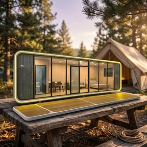 Casa Prefabricada Completa Tipo Cabaña Apple, Móvil y Popular, en Venta, Oficina Portátil Prefabricada de 20 y 40 Pies, Casa Contenedor para Exteriores - Product Image 5